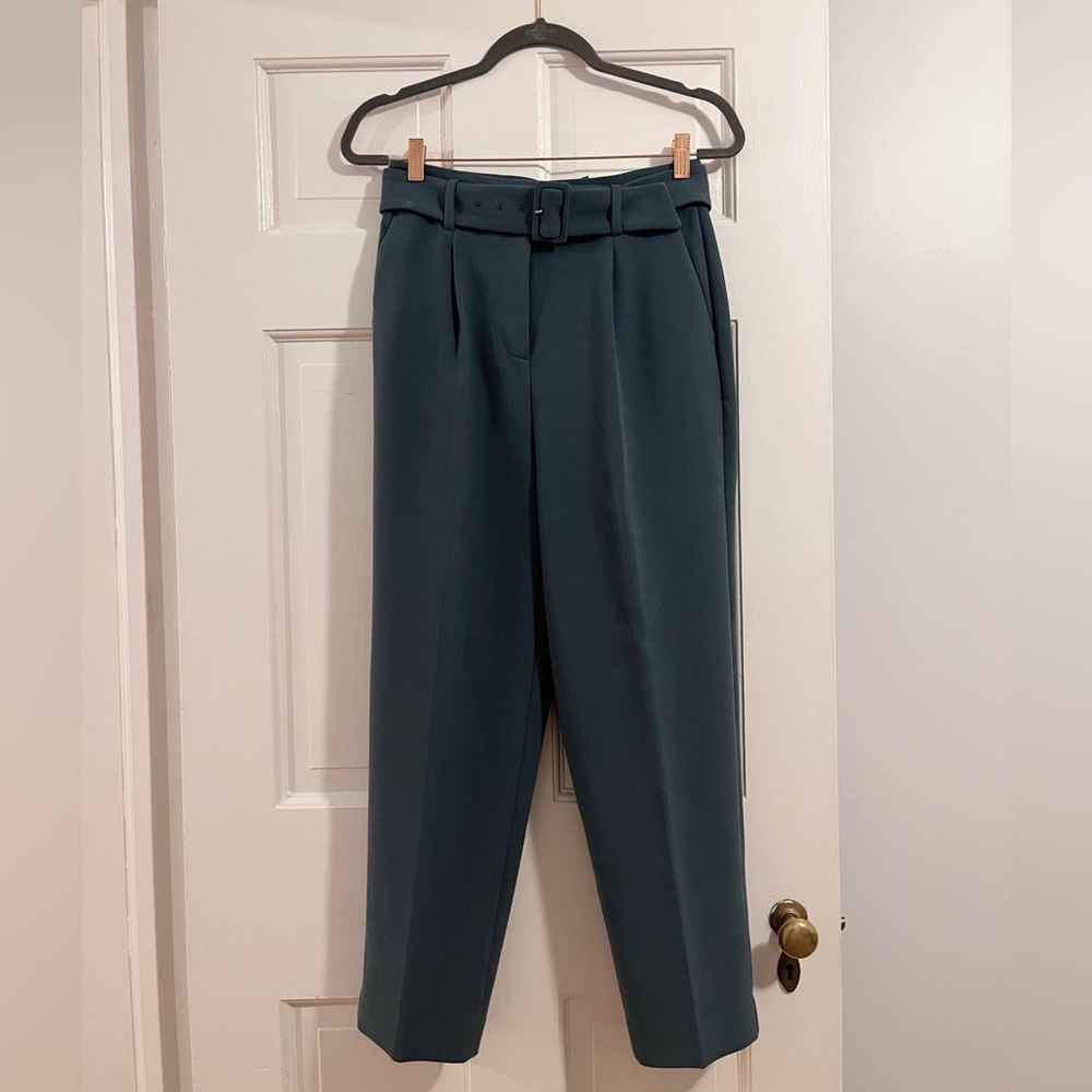 NWT Ann Taylor Taper Work Pants in Blue Gray, size 0